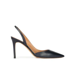 Danique Slingback high heel pumps in navy blue leather