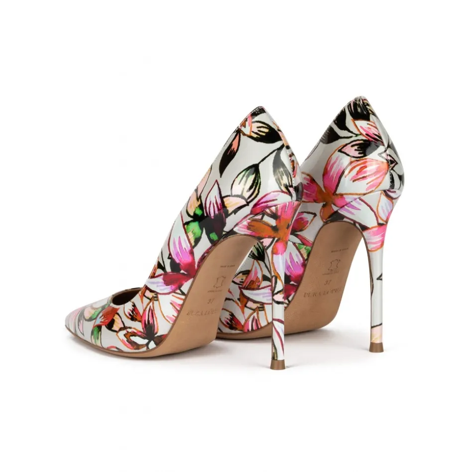 Kameron Floral print point-toe slim stiletto heel