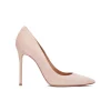 Kameron High heel pointy toe pumps in nude suede