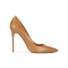Kameron Point-toe high stiletto heel pumps in camel leather