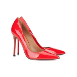 Kameron Red patent leaher pointy toe pumps