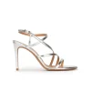 Marquesa Strappy high heel sandals in silver leather