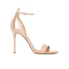 Martina Minimalist high heel sandals in nude patent leather