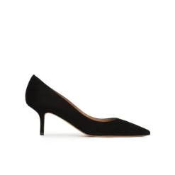 Raquel Mid heel pumps in black suede