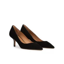 Raquel Mid heel pumps in black suede