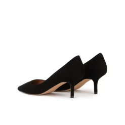 Raquel Mid heel pumps in black suede